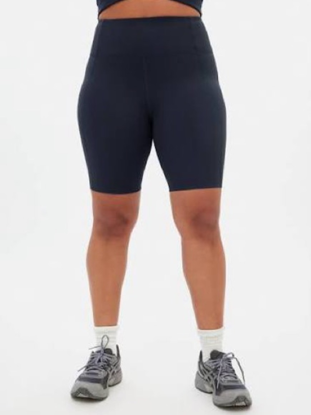 girlfriend collective - Navy High-Rise Bike Short
